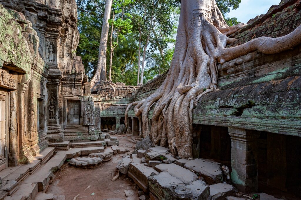 Predio aquelógico de Angkor en Siem Reap, Camboya 