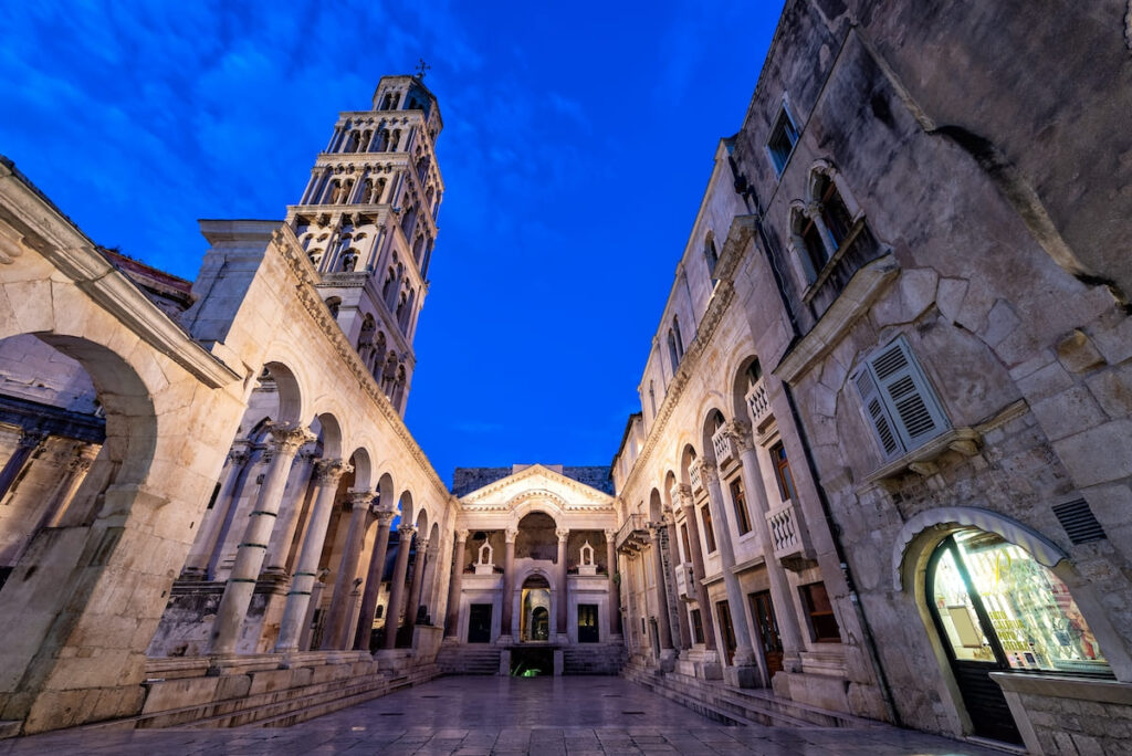 Famoso Palacio Diocleciano en Split, Croacia 