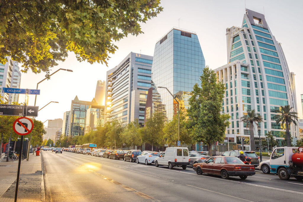 Las calles de Santiago de Chile