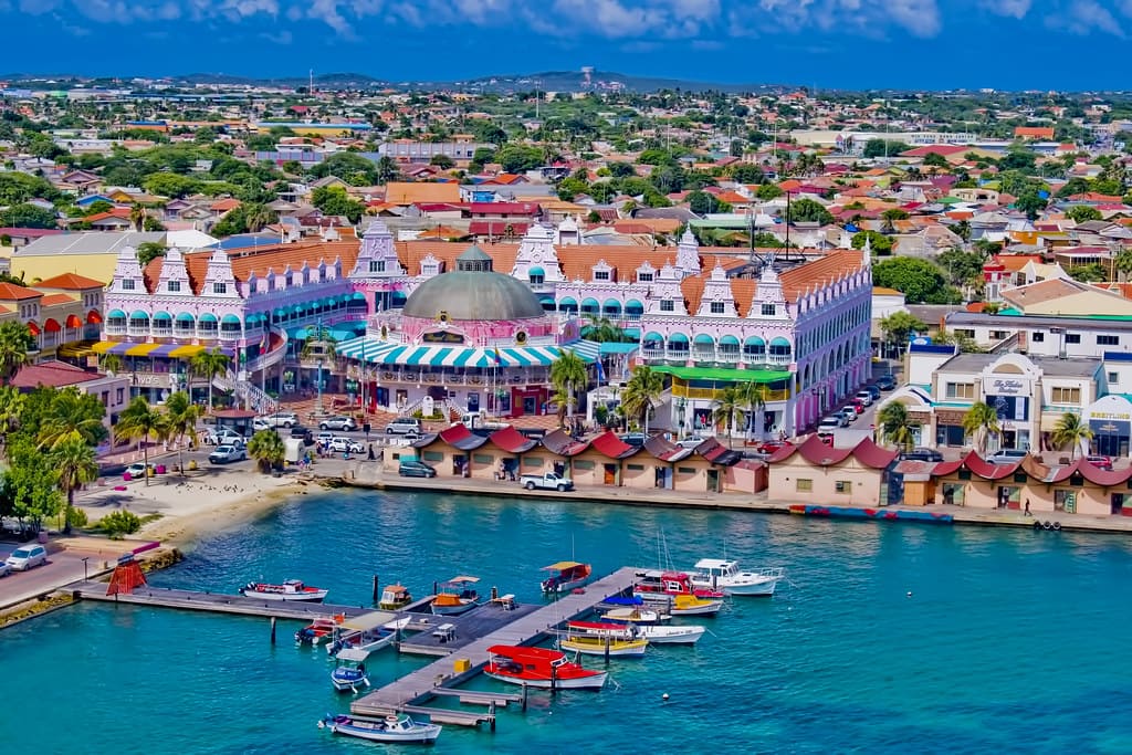 Foto de Oranjestad, capital de Aruba