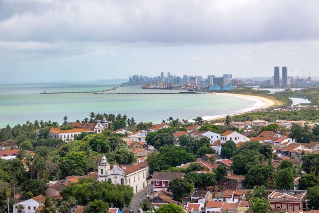 Vista panorámica de la ciudad de Recife, capital de Pernambuco 