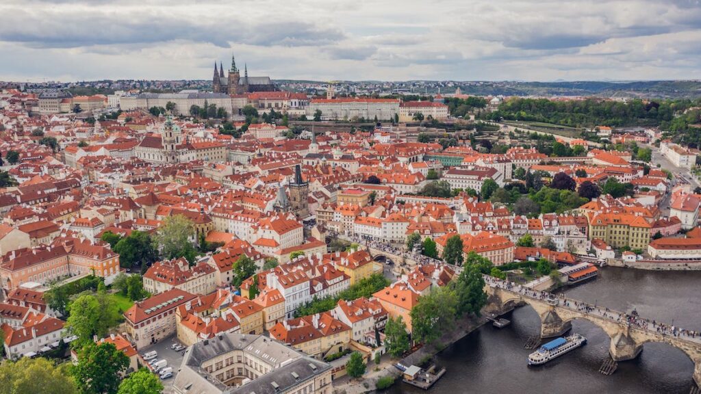 Vista panorámica de Praga