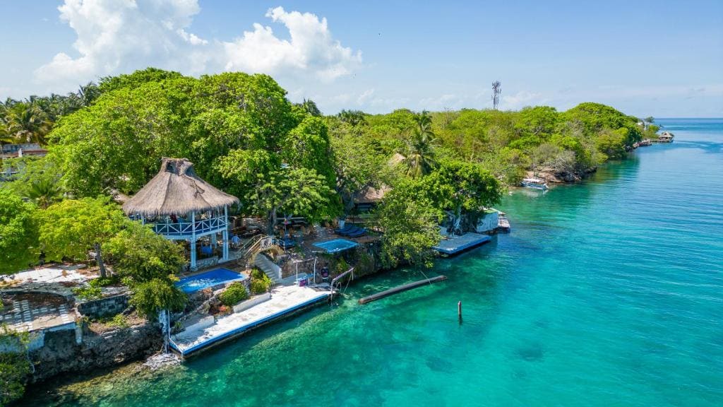 Cabaña junto al mar en Islas del Rosario, Colombia 