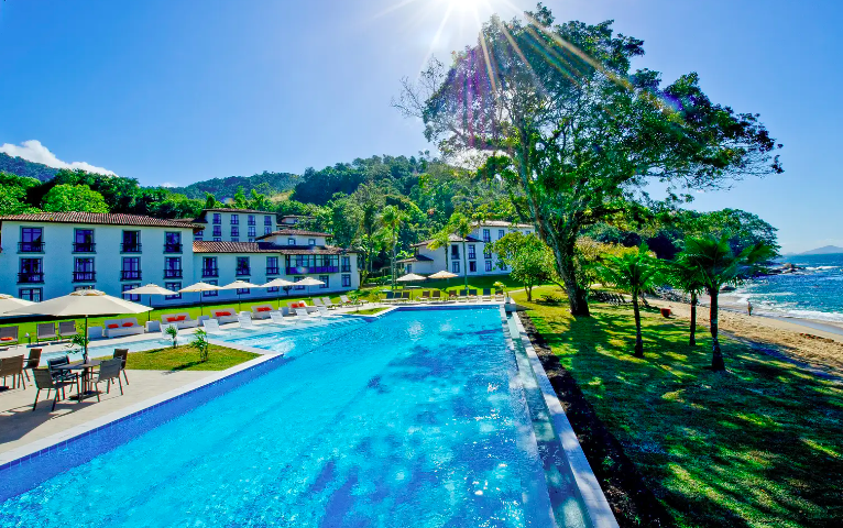 Vista panorámica del Club Med Rio das Pedras en Brasil