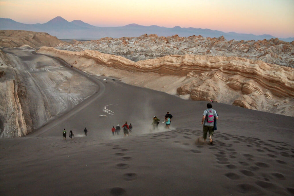 El Valle de la Luna en el Desierto de Atacama, Chile