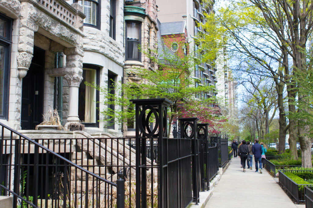 clásicas casa de Chicago, Estados Unidos