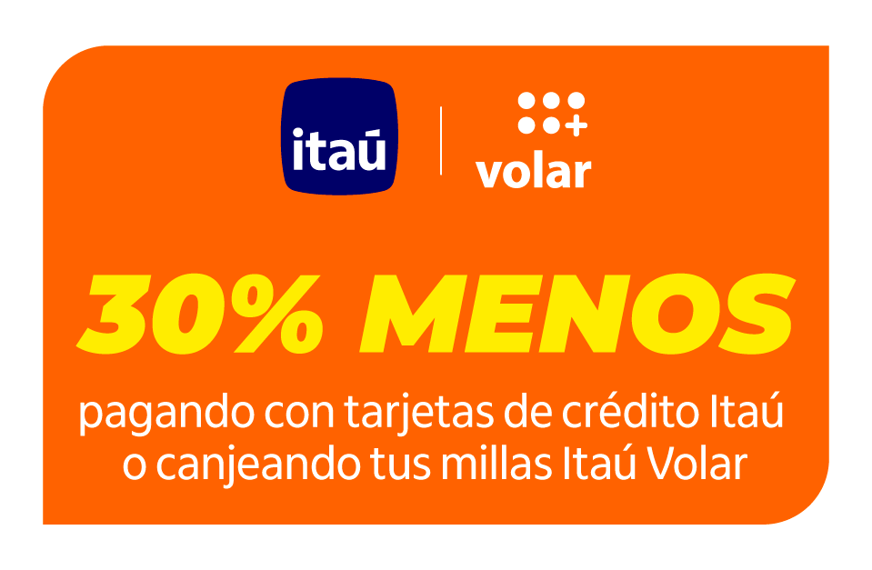 30% de descuento pagando con itaú