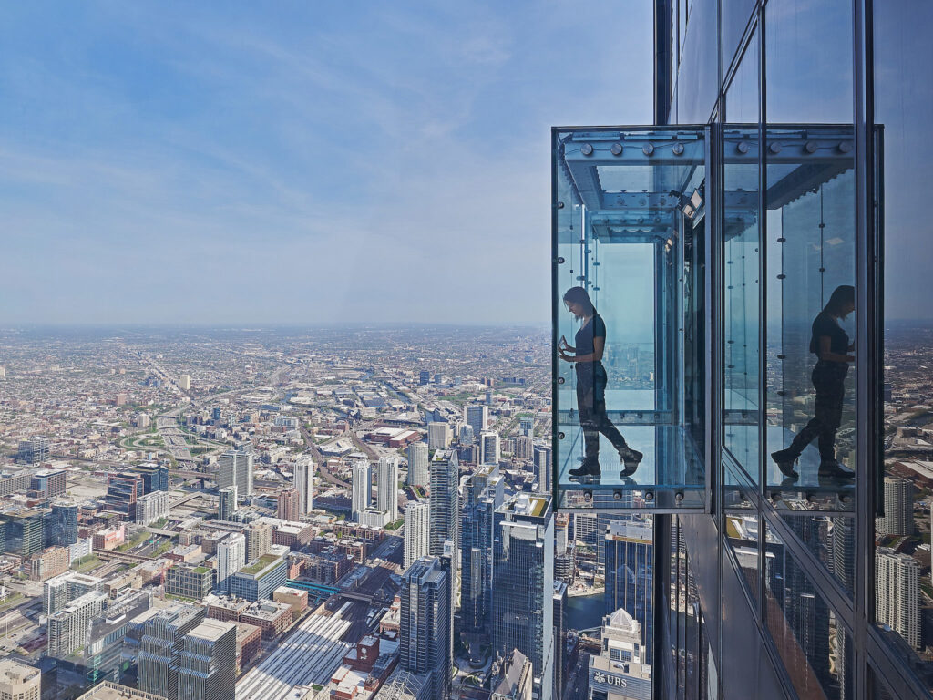 Mirador de la torre willis en Chicago, Estados Unidos