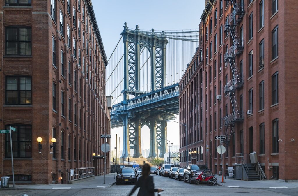 Puente de brooklyn en Nueva York, viaje grupal desde Uruguay