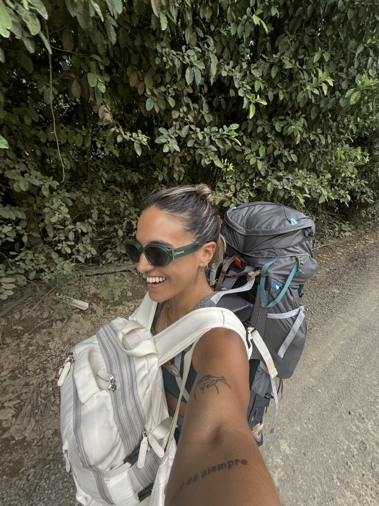 Vale Garaffoni en su viaje de mochilera por Latinoamérica