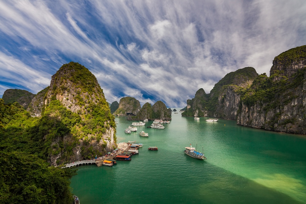 Bahía de Ha Long en Vietnam. 